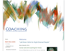 Tablet Screenshot of coachingforartists.com